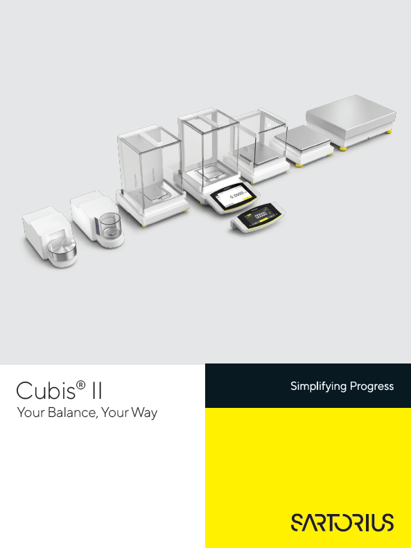 Cubis® II - Vaša vaga, vaš izbor - Sartorius Libra Elektronik