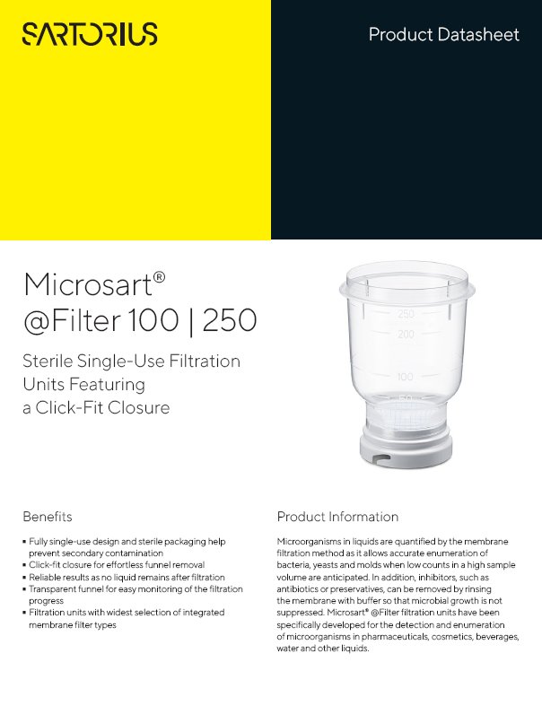 Microsart® @Filter 100 | 250 jedinice - Sartorius Libra Elektronik