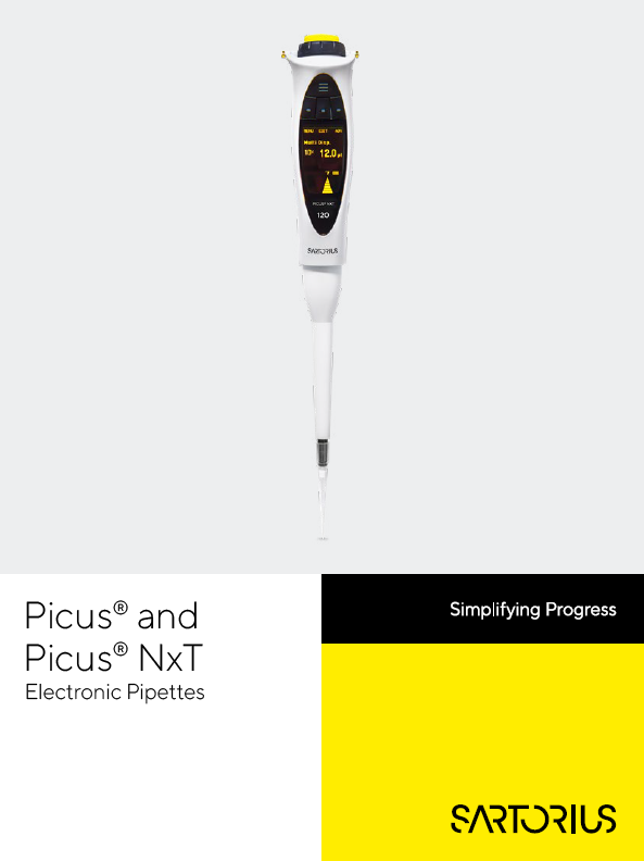 Picus® i Picus® NxT elektronske pipete - Sartorius Libra Elektronik