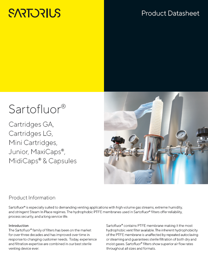 Sartofluor® filteri - Sartorius Libra Elektronik