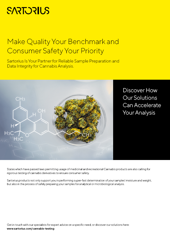  Rješenja za analizu Cannabis sative - Sartorius Libra Elektronik